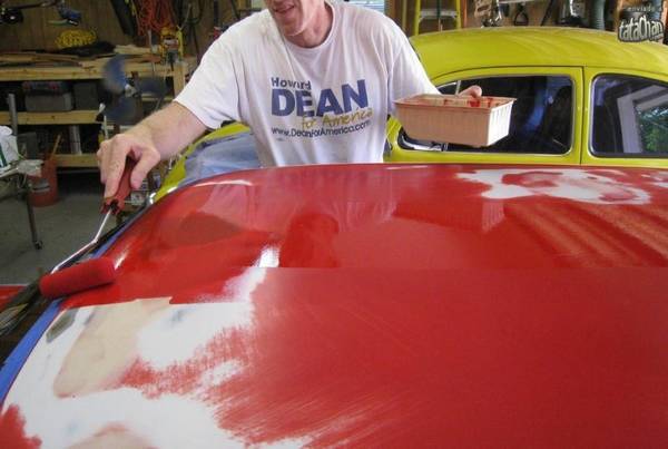 Как правильно покрасить кузов автомобиля с помощью валика? с фото